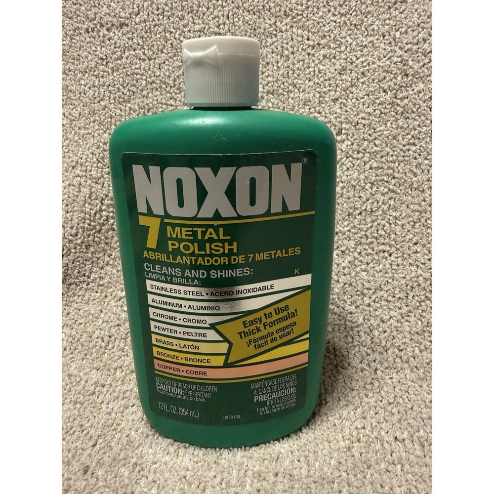 Noxon 7 Metal Polish Multi-Purpose Liquid 12 oz Full Bottle Discontinued
